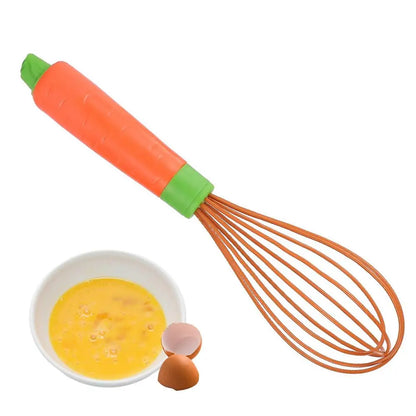 Heat-Resistant Silicone Whisk – Non-Stick Safe Balloon Egg Whisk for Mixing, Beating & Blending, Durable Kitchen Beater Tool