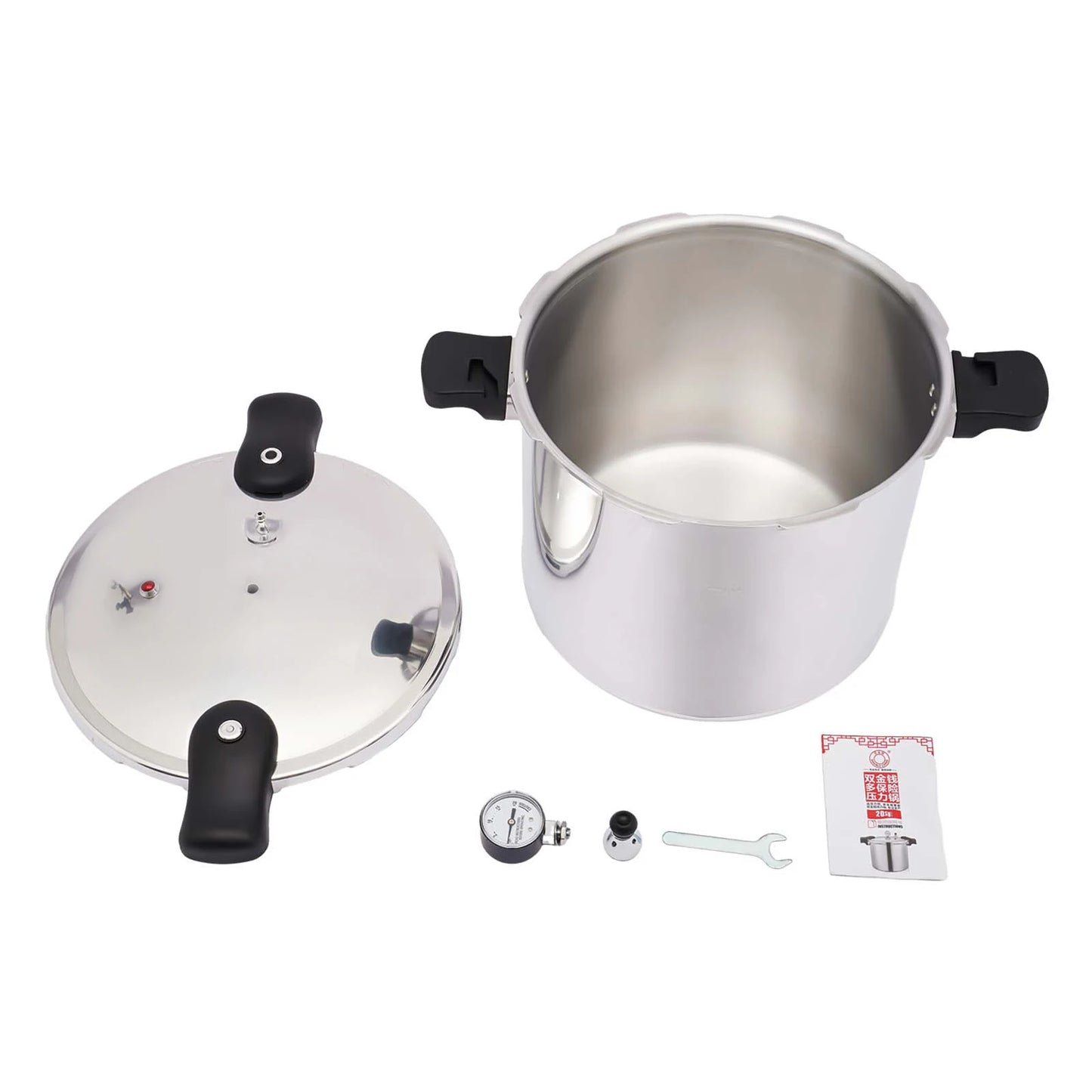 22L Commercial Stainless Steel Pressure Cooker – 90KPa Explosion-Proof Large Capacity Pot for Gas Stoves