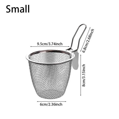 Durable Stainless Steel Mesh Strainer Spoon – Hot Pot, Frying, Noodles Scoop
