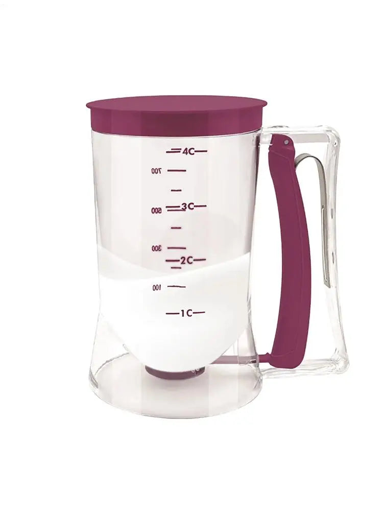 Hand-Held Batter Dispenser – Pancake, Cupcake & Waffle Batter Separator | Mess-Free Baking Tool for Muffins, Crepes & Baking Supplies