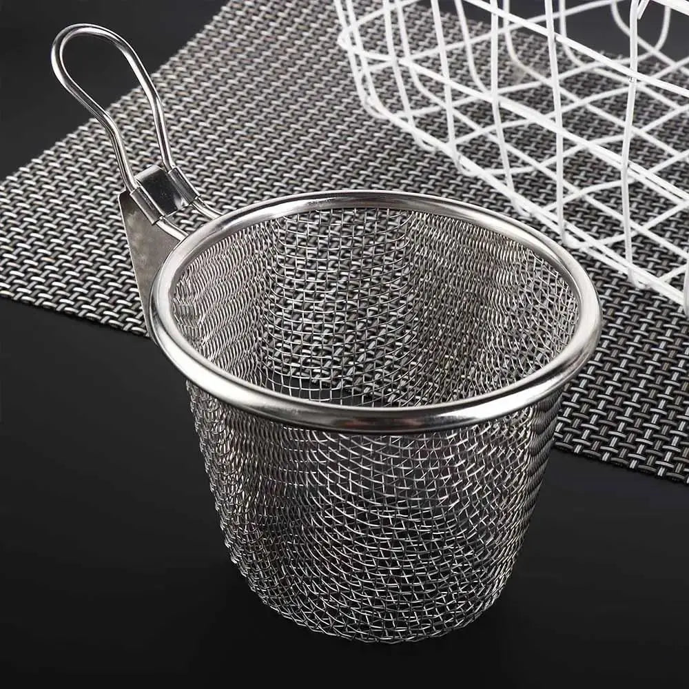 Durable Stainless Steel Mesh Strainer Spoon – Hot Pot, Frying, Noodles Scoop