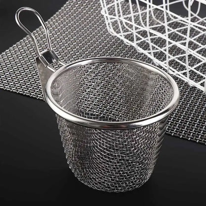 Durable Stainless Steel Mesh Strainer Spoon – Hot Pot, Frying, Noodles Scoop