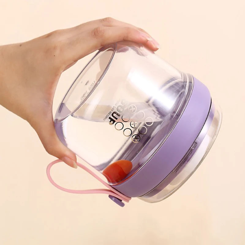 650ml Portable Handheld Breakfast Cup Yogurt Bowl Leak Proof Salad Bento Lunch Box With Spoon