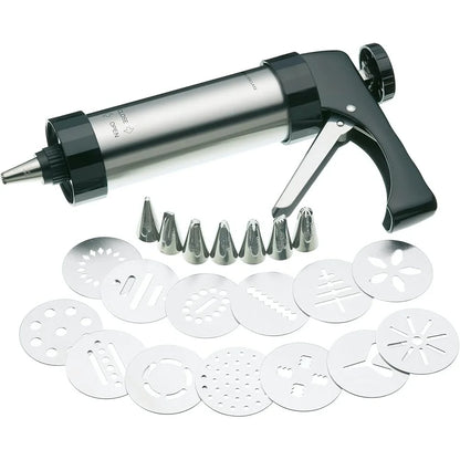 Professional Icing Set 22 Pieces Includes Nozzles Cutters Storage Box Durable Stainless Steel Easy Clean Dishwasher Safe