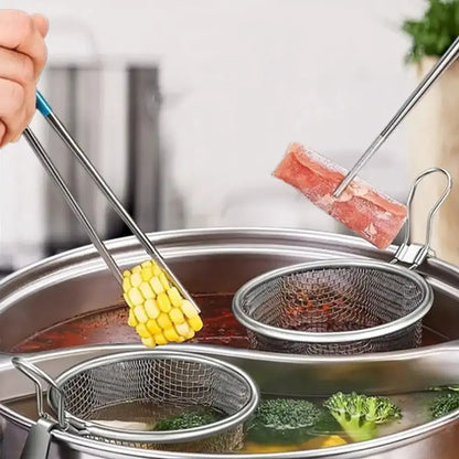 Durable Stainless Steel Mesh Strainer Spoon – Hot Pot, Frying, Noodles Scoop