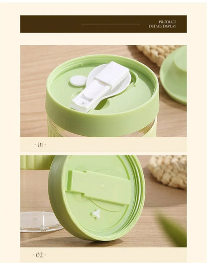Portable Breakfast Fruit Oat Yogurt Salad Cup With Lid Spoon Food Storage Cup Fitness Weight Reducing Picnic Lunch Box Milk cup
