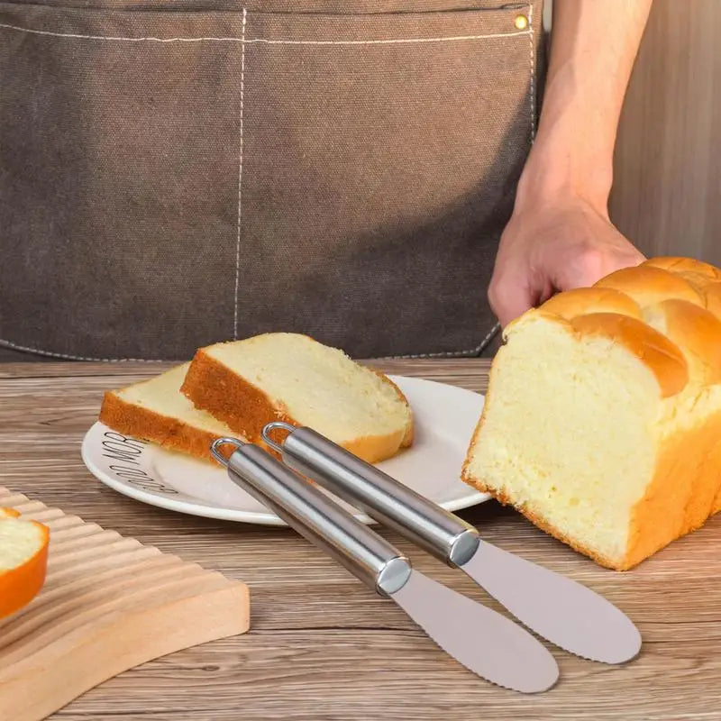 Stainless Steel Butter Spreader Kitchen Knives Stainless Steel Spreader Charcuterie Utensils For Kitchen Gadget For Cheese Jam