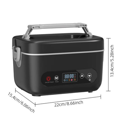 12000 mAh Wireless Lunch Box Portable Food Heater with Five-Sided Heating, Automatic Temperature Control, and Leak-Proof