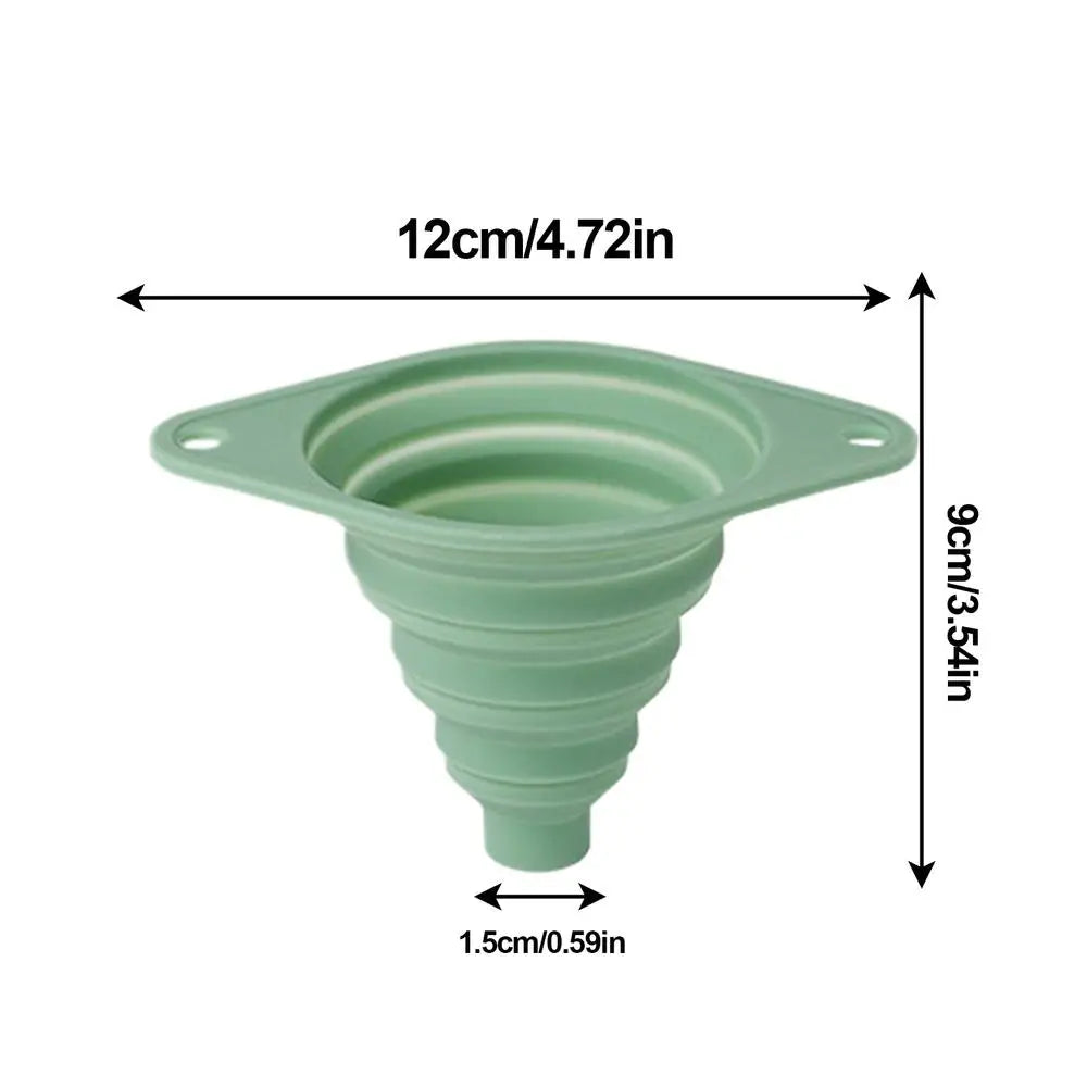 Household Foldable Funnel Silicone telescopic Portable Funnels for Fuel Hopper Beer Oil Easy to clean Kitchen Accessories Tools