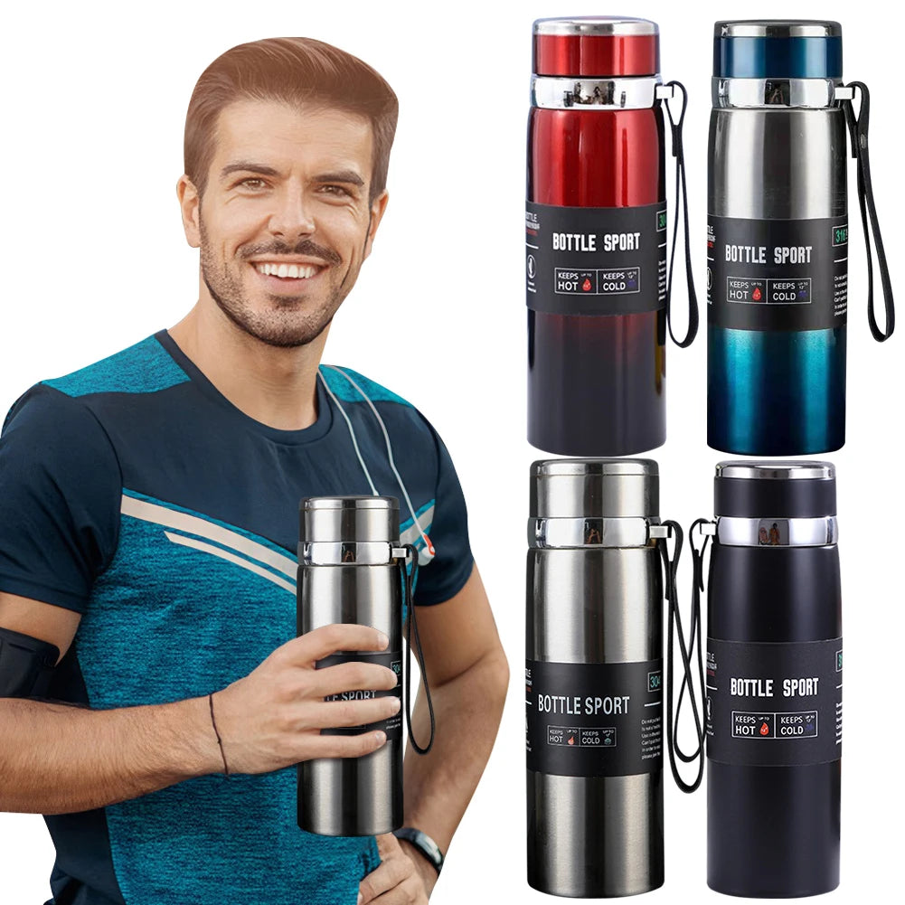 1000ml Insulated Thermal Water Bottle – Vacuum Flask for Hot & Cold Drinks