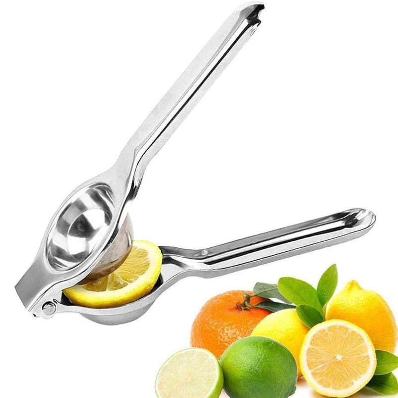 Stainless Steel Lemon Squeezer – Manual Citrus Juicer for Lemon, Lime & Orange | Heavy-Duty Fruit Press for Kitchen & Cooking