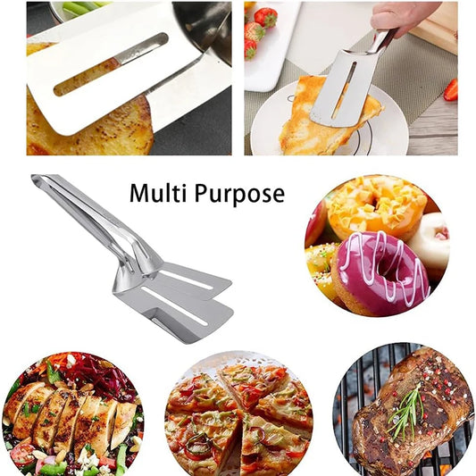 Heavy Duty Steak Tongs – Thanksgiving Turkey Flipper & Holiday Grill Tool | Durable Metal Meat Turner for BBQ, Roasting & Cooking