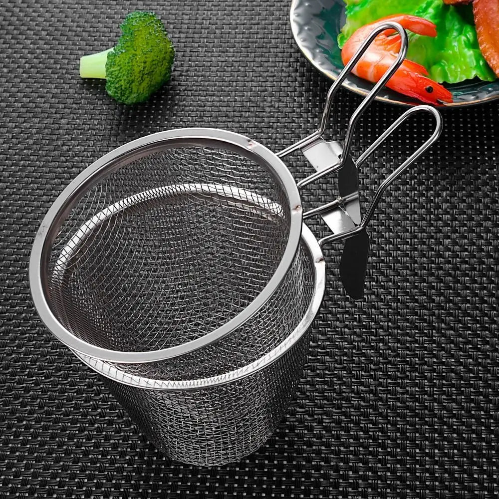 Durable Stainless Steel Mesh Strainer Spoon – Hot Pot, Frying, Noodles Scoop