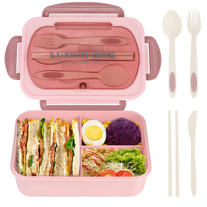 40oz Bento Box - 3-Tier Meal Prep Kit ✔FDA Food-Grade & LeakGuard™ (Office/Gym Essentials)