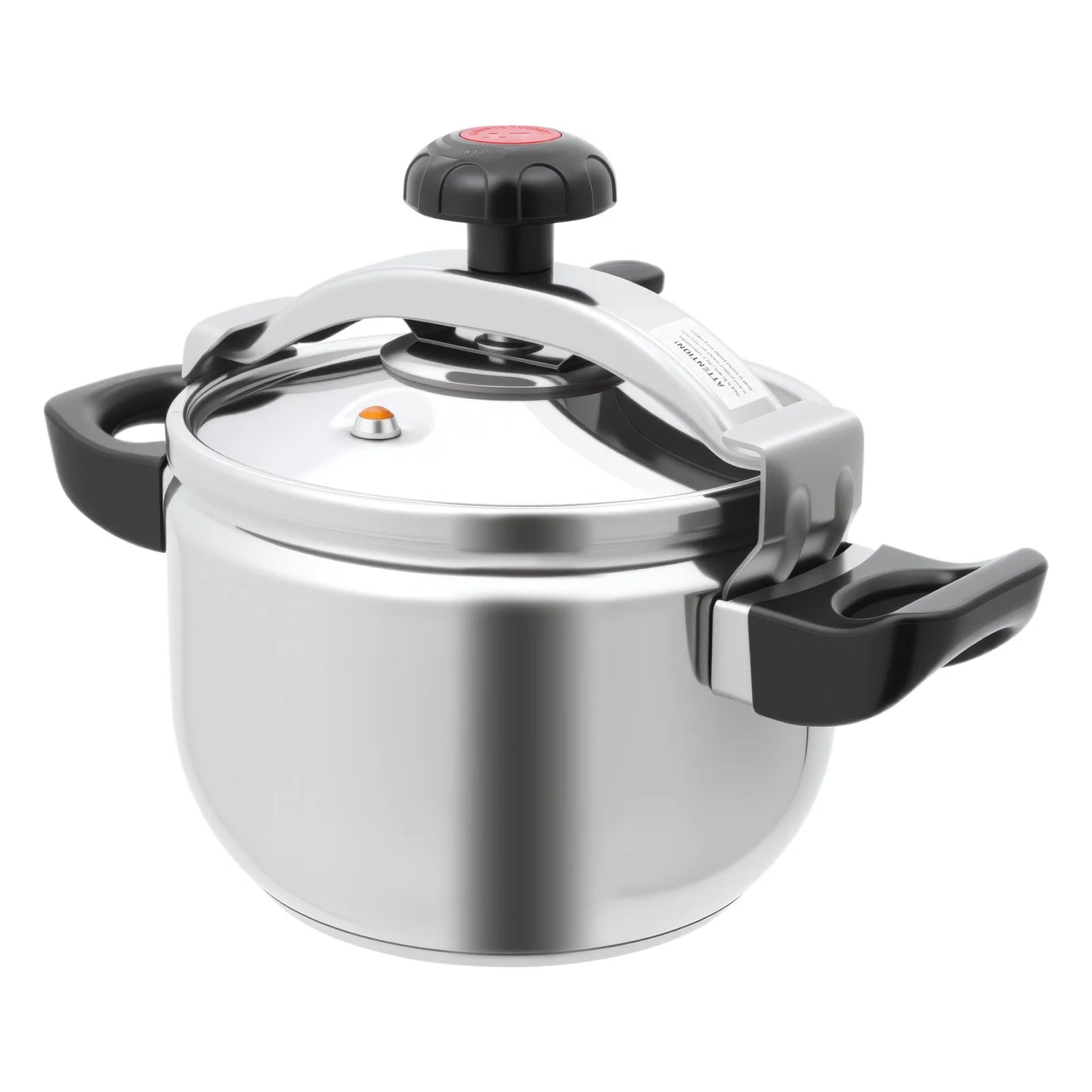 7.4Qt Stainless Steel Pressure Cooker – 60KPa High Pressure Pot for Fast Cooking