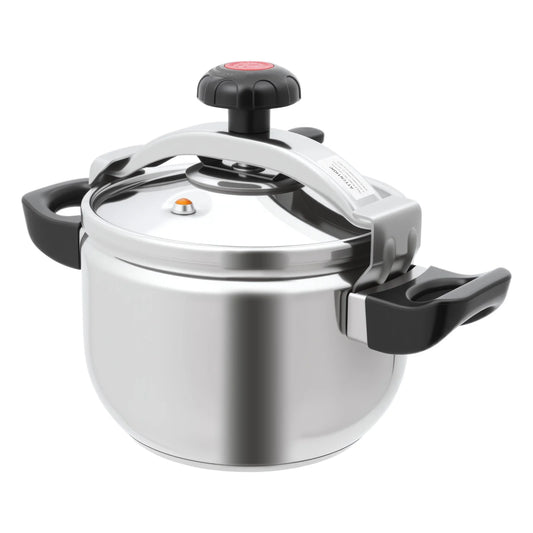 7.4Qt Stainless Steel Pressure Cooker – 60KPa High Pressure Pot for Fast Cooking