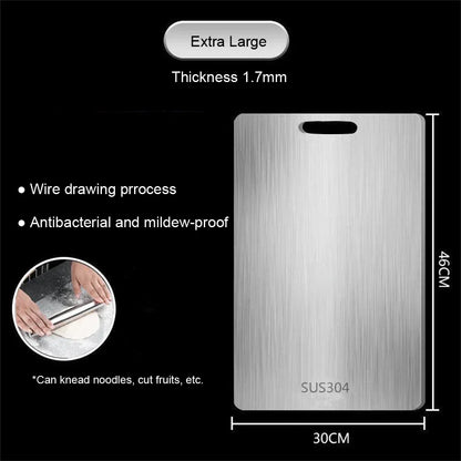316 Stainless Steel Cutting Board – Thickened Anti-Mold Chopping Board for Meat & Vegetables