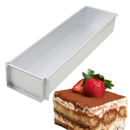 Aluminum Alloy Rectangle Tiramisu Cake Mold – Professional Baking Pan for Desserts, Layered Cakes, Pastries & Kitchen Use