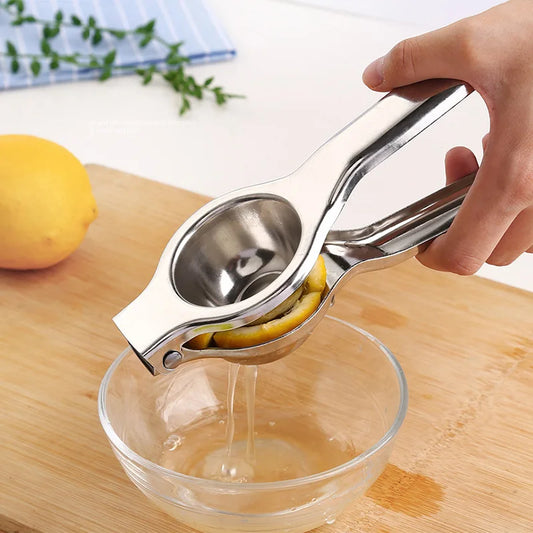 Stainless Steel Lemon Squeezer – Manual Citrus Juicer for Lemon, Lime & Orange | Heavy-Duty Fruit Press for Kitchen & Cooking
