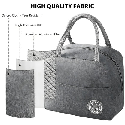 3-Piece Leakproof Lunch Containers Set | Insulated Thermal Bag Included | Spacious BPA-Free Meal Prep for School & Work