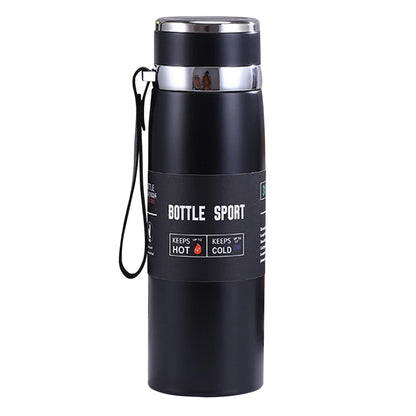 1000ml Insulated Thermal Water Bottle with Handle Double Wall Vacuum Flask for Hot and Cold Drinks Outdoor Sports