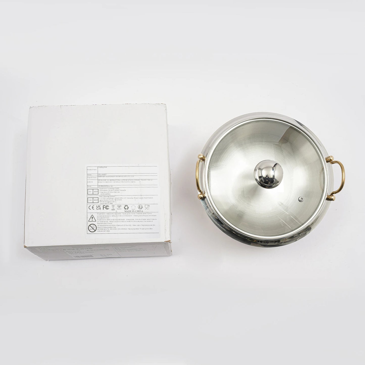 24cm/9.45in Buffet Chafing Dish, Round Chafing Dish, Chafing Dish With Lid, BBQ Tool, For Wedding, Kitchen, Party Decoration