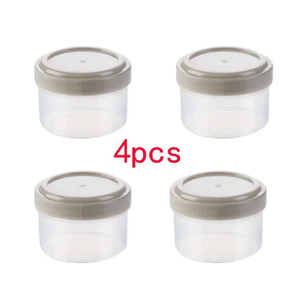 4pcs Plastic Sauce Squeeze Bottle Mini Seasoning Box Salad Dressing Containers Outdoor Portable Barbecue Spice Jar Kitchen Tool