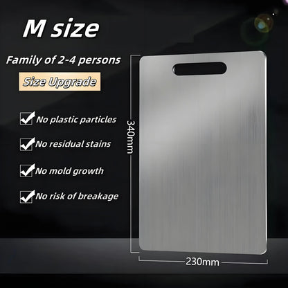 Stainless Steel Chopping Board | Dishwasher Safe & Scratch Resistant | Hygienic Metal Cutting Board for Meat & Vegetables