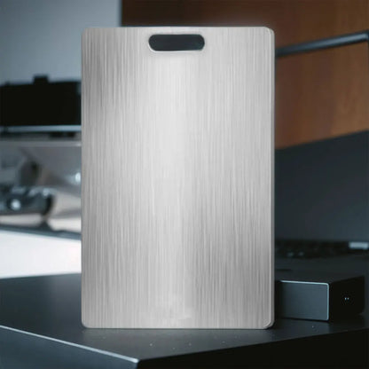 Stainless Steel Cutting Board Double Sided Chopping Board Thickened Baking Board for Kitchen for Meat Fruit Vegetables Baby Food
