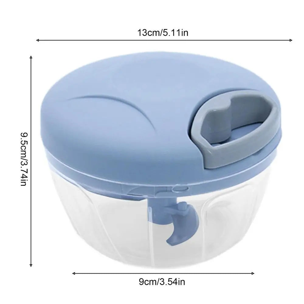 500ML Manual Meat Mincer Garlic Chopper Hand Pull Press Crusher Vegetable Grinder Chili Onion Cutter Kitchen Cooking Tools