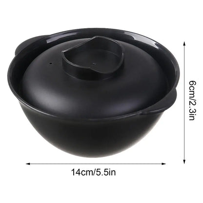 Ramen Bowl With Lid Instant Noodle Bowls With Lid Microwave Bowl Not Easy To Burn Binaural Handle Heating Convenience For