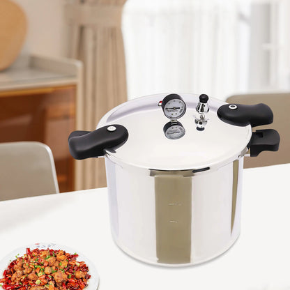 22L Large Capacities Pressure Cooker 90Kpa Commercial Stainless Steel Explosion-Proof Pressure Cooker For Gas Stoves 32*28cm