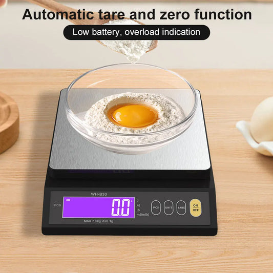 Digital Kitchen Scale 5kg/0.1g & 10kg/1g | Tare Function LCD Food Scale