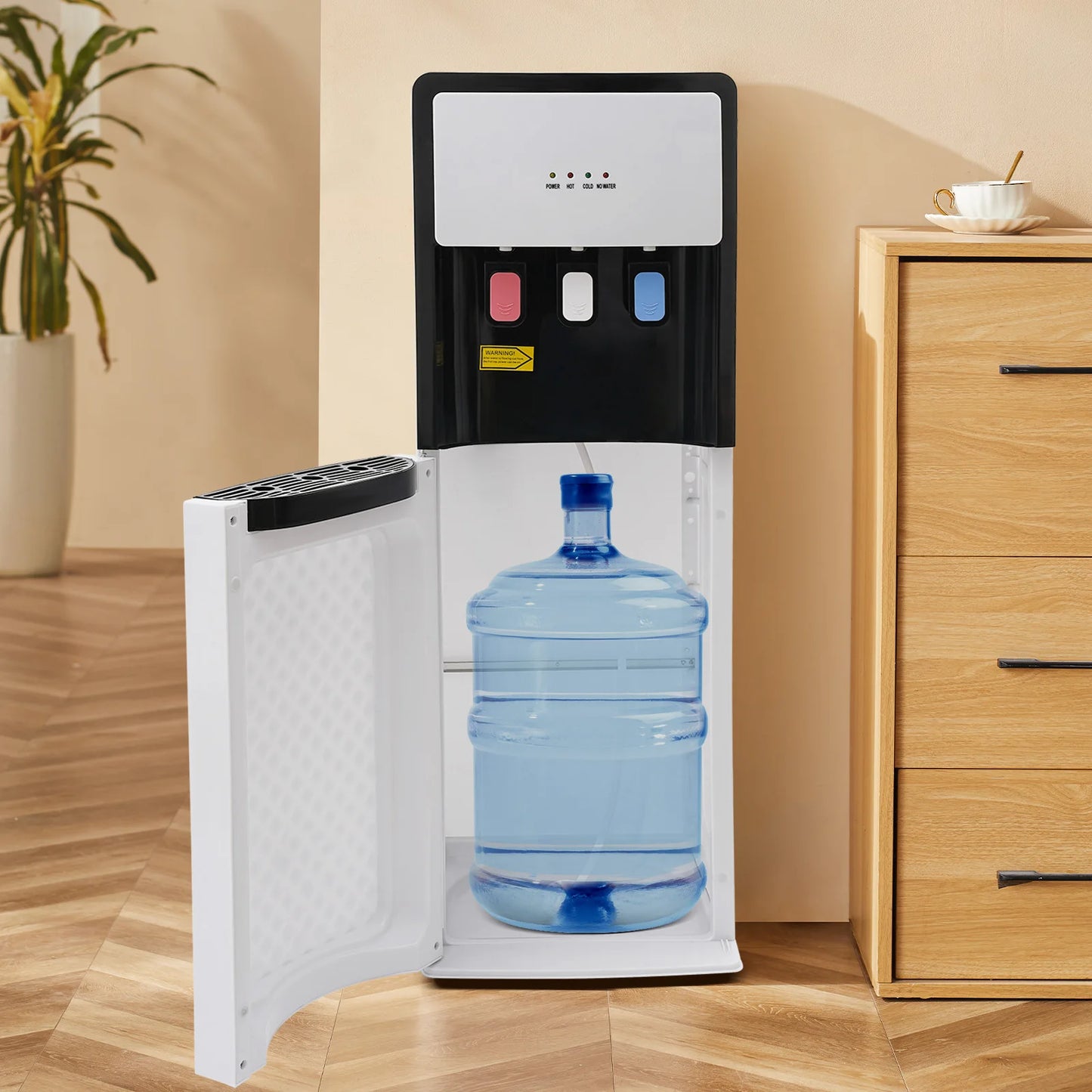 Bottom Load Water Dispenser for Home, Hot & Cold Standing Water Cooler Dispenser 3 Temp Modes, 500W Heating, 90W Cooling