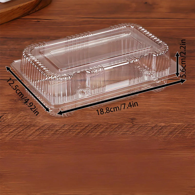 50-Pack Disposable Pastry Boxes - Super Bowl Dessert Containers for Cupcakes & Cookie Gifting