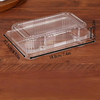 50-Pack Disposable Pastry Boxes - Super Bowl Dessert Containers for Cupcakes & Cookie Gifting