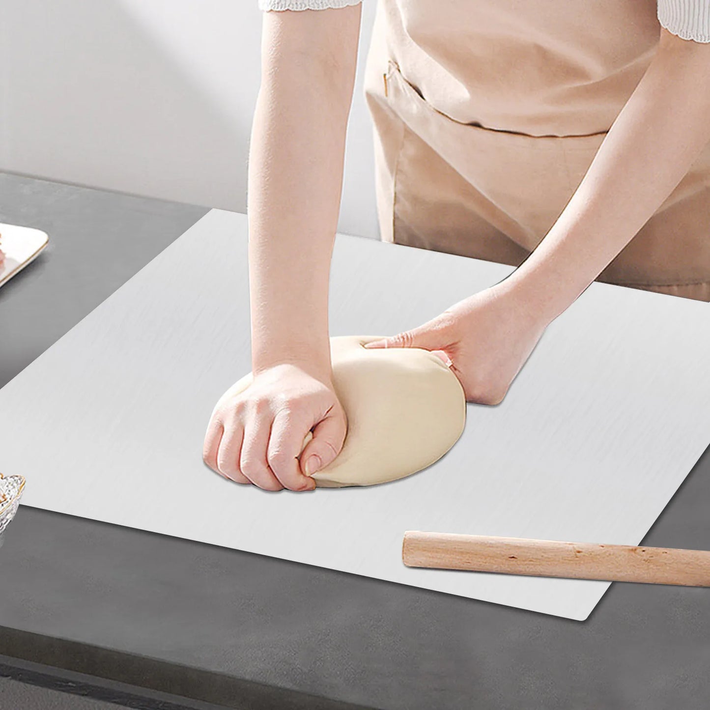 Extra Large Stainless Steel Chopping Boards, Heavy Chopping Board for Kitchen, Pastry Tips for Meat, Vegetables
