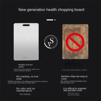 316 Thickened Cutting Board Stainless Steel Cut Vegetables Meat Chopping Board Cooking Tools Anti-mold Cutting Boards Mats