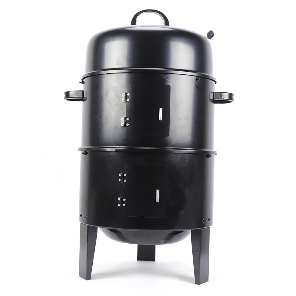 BBQ Smoker Oven Charcoal Smoker Smoker Cabinet Smoker Bin Thermometer For Outdoor Barbecue Meat Food