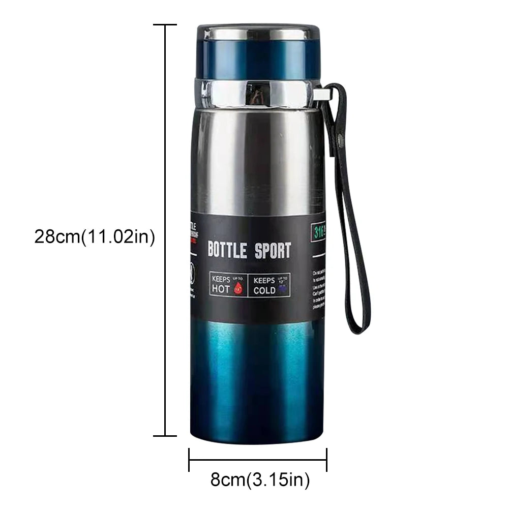 1000ml Insulated Thermal Water Bottle – Vacuum Flask for Hot & Cold Drinks