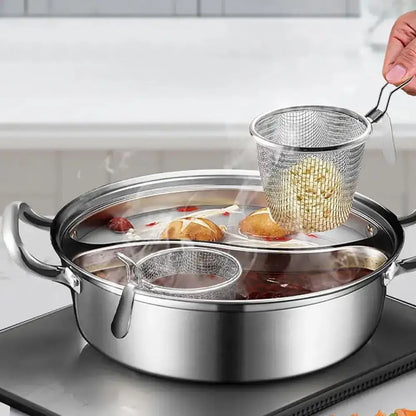 Durable Stainless Steel Mesh Strainer Spoon – Hot Pot, Frying, Noodles Scoop