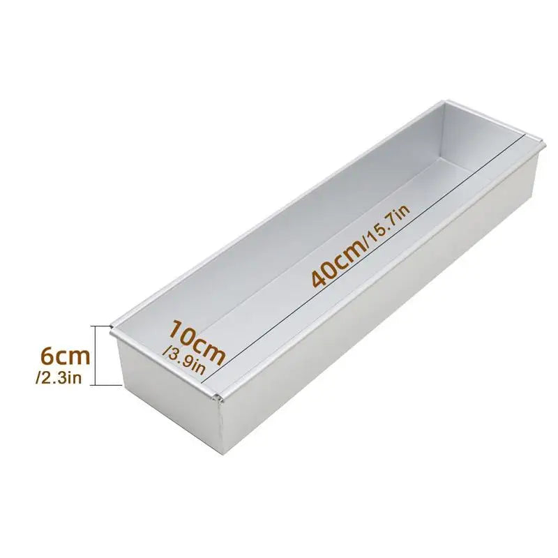 Aluminum Alloy Rectangle Tiramisu Cake Mold – Professional Baking Pan for Desserts, Layered Cakes, Pastries & Kitchen Use