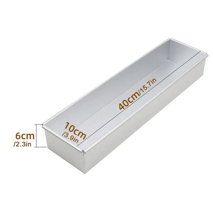 Aluminum Alloy Rectangle Tiramisu Cake Mold – Professional Baking Pan for Desserts, Layered Cakes, Pastries & Kitchen Use
