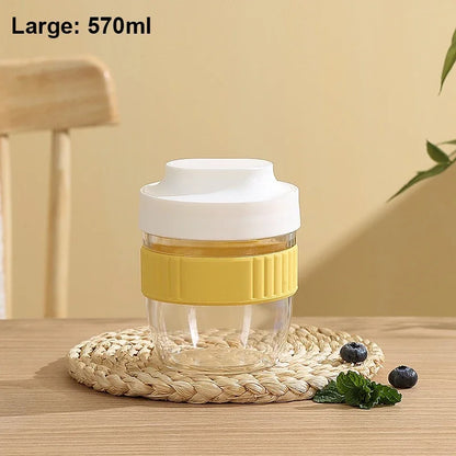 Portable Breakfast Fruit Oat Yogurt Salad Cup With Lid Spoon Food Storage Cup Fitness Weight Reducing Picnic Lunch Box Milk cup