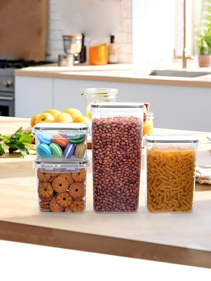 42-Piece Airtight Food Storage Bin Set – Leakproof, Stackable & Reusable Jars