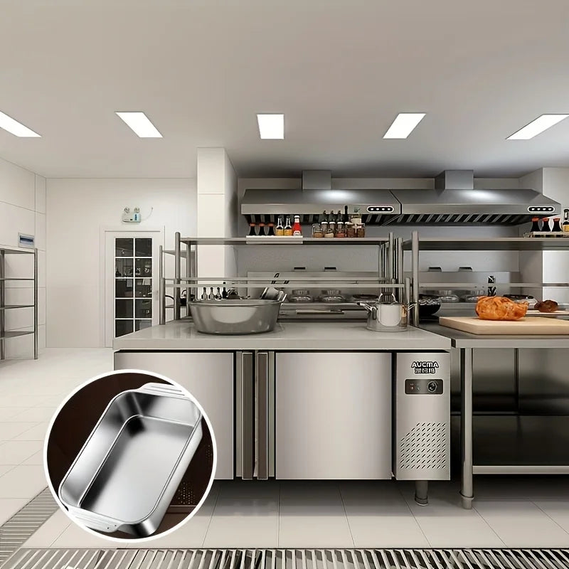 Stainless Steel Baking Tray Set – Large Deep Non-Stick Baking Pan with Handles, Multifunctional Oven Tray for Roasting, Cooking & Baking