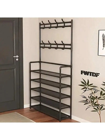 Insoles and shoe storage racks, brand new portable reinforced 5-tier hat racks with shelves - multi-functional living room, bath