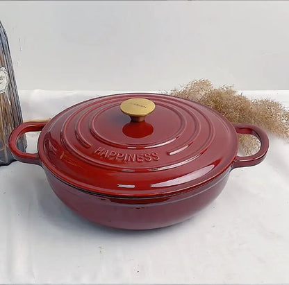 Multifunctional Cast Iron Non-Stick Soup Pot
