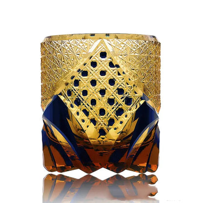 Hand Carved Crystal Whiskey Glass