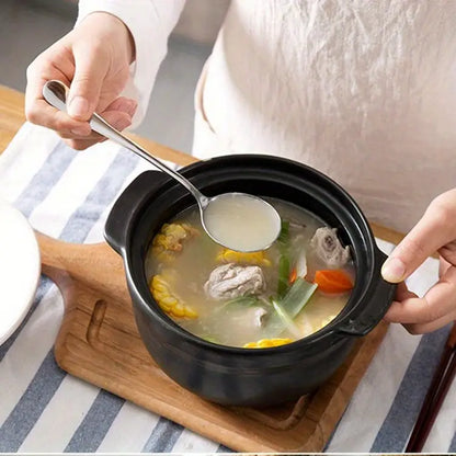 3/6pcs Stainless Steel Serving Spoons for Dining